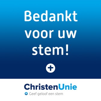 bedankt voor uw stem